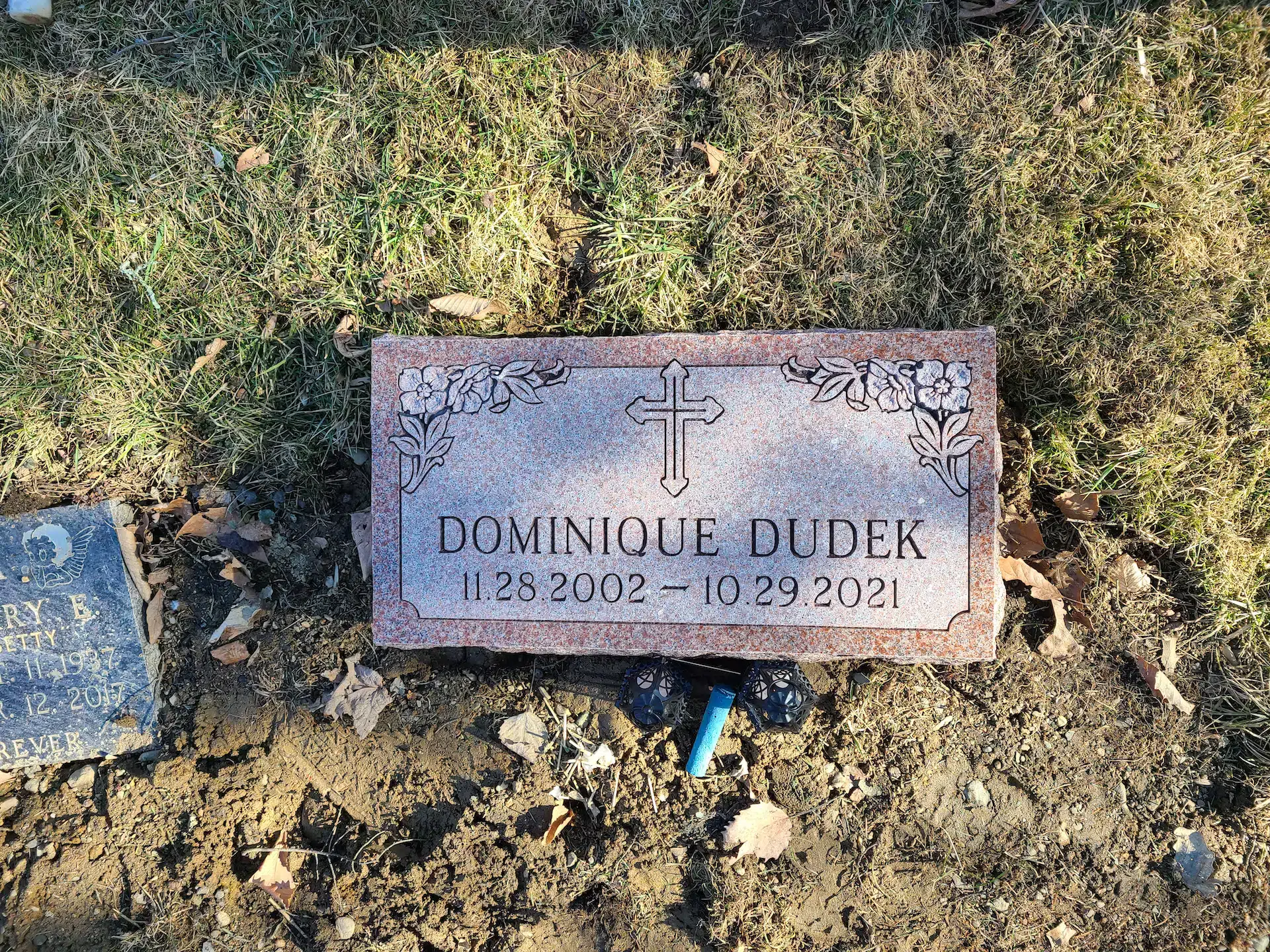 Granite Footstone / Foot Marker hand-carved by Footstone Memorials in NJ — image 3